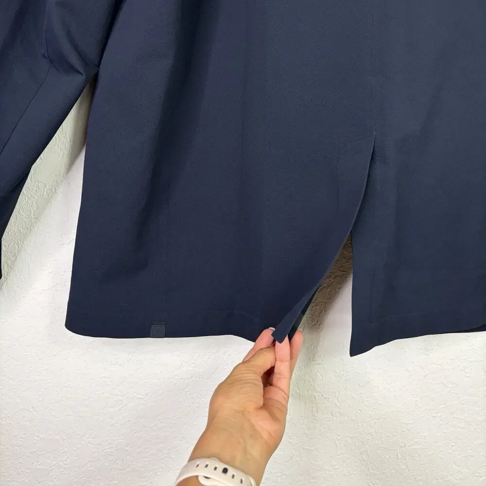 Lululemon Venture Blazer Men’s Navy Blue Snap Button Front Size XXL Classic Chic